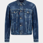 Dark Frosted Oversized Jean Jacket