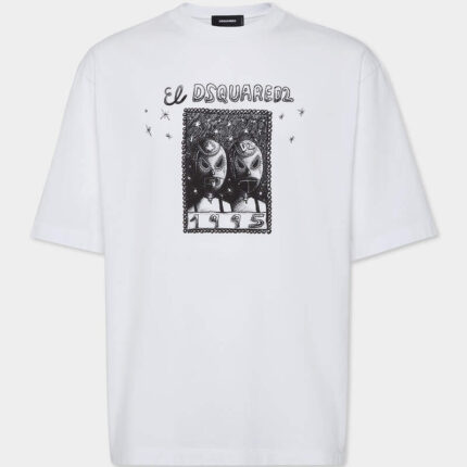 Wash Loose Fit Cartoon T Shirt